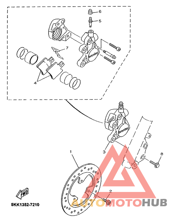 Передний суппорт