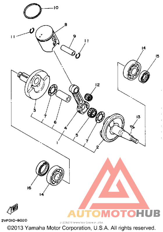 Crankshaft-piston