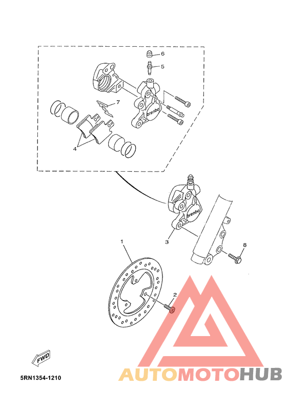 Передний суппорт