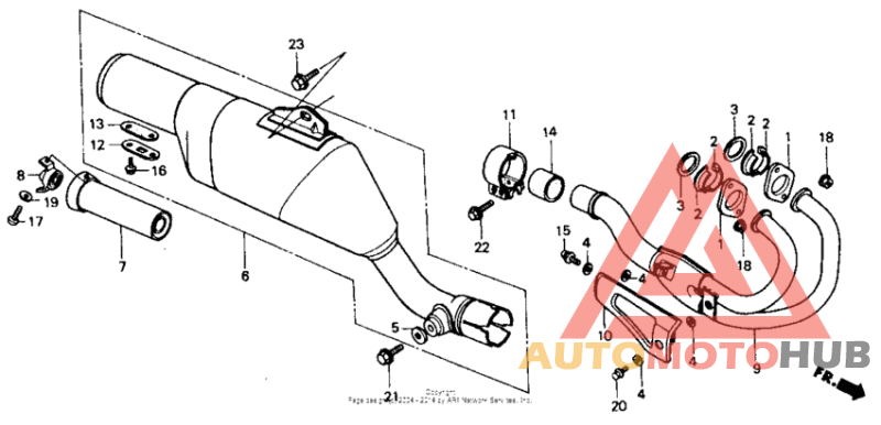 Exhaust muffler 85-87