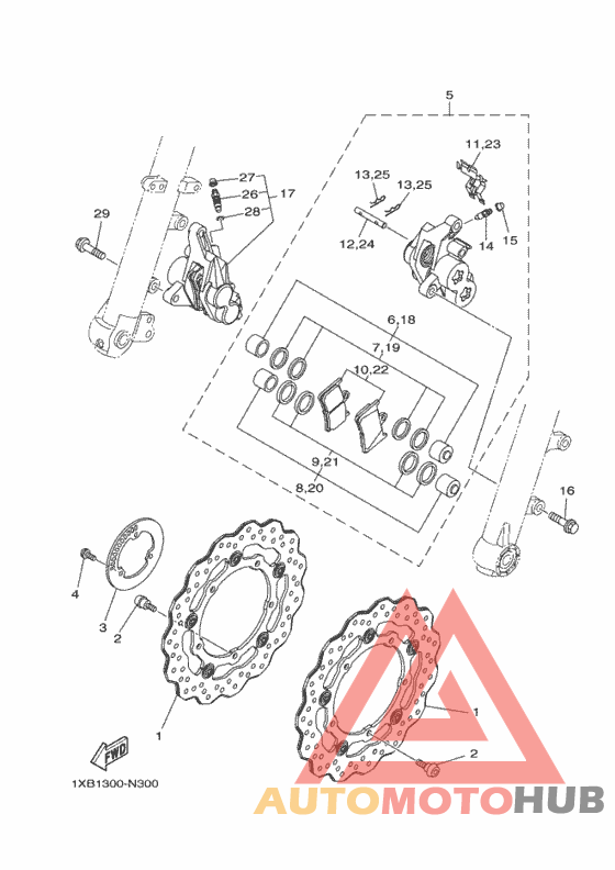 Передний суппорт