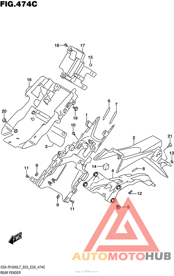 Rear Fender (Gsx-R1000L7 E33)