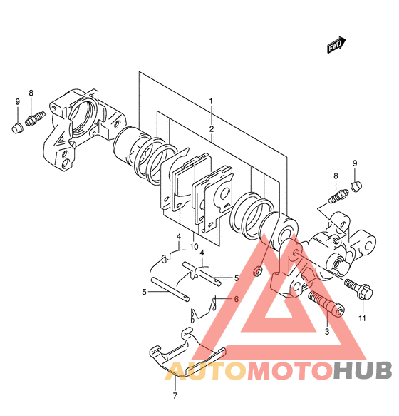 Задний суппорт