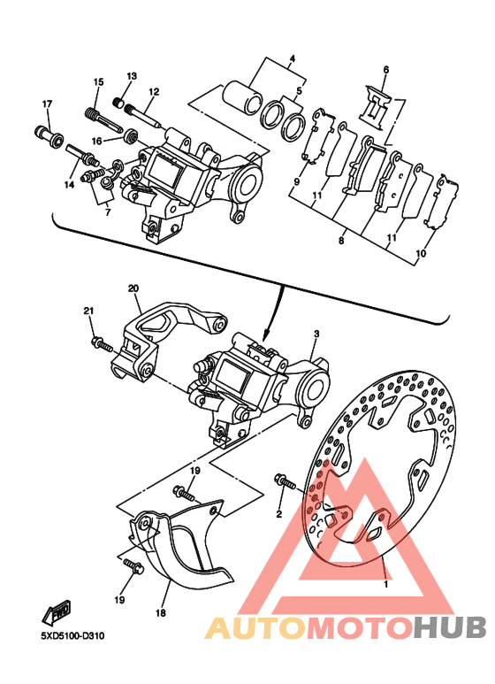Задний суппорт