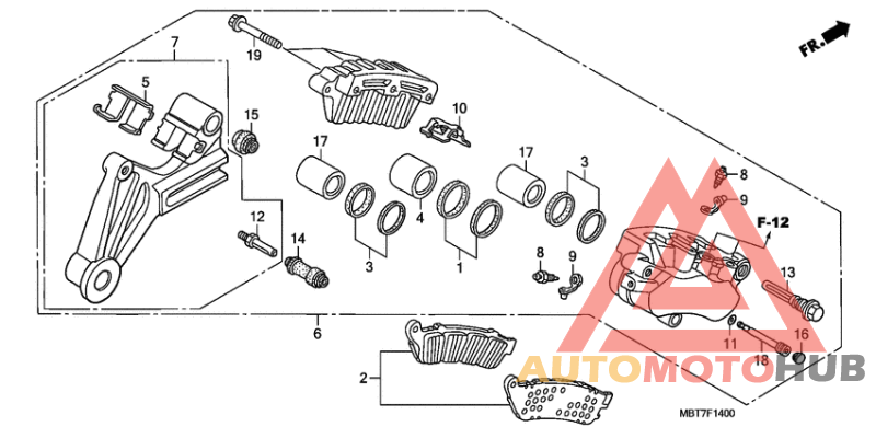 Задний суппорт