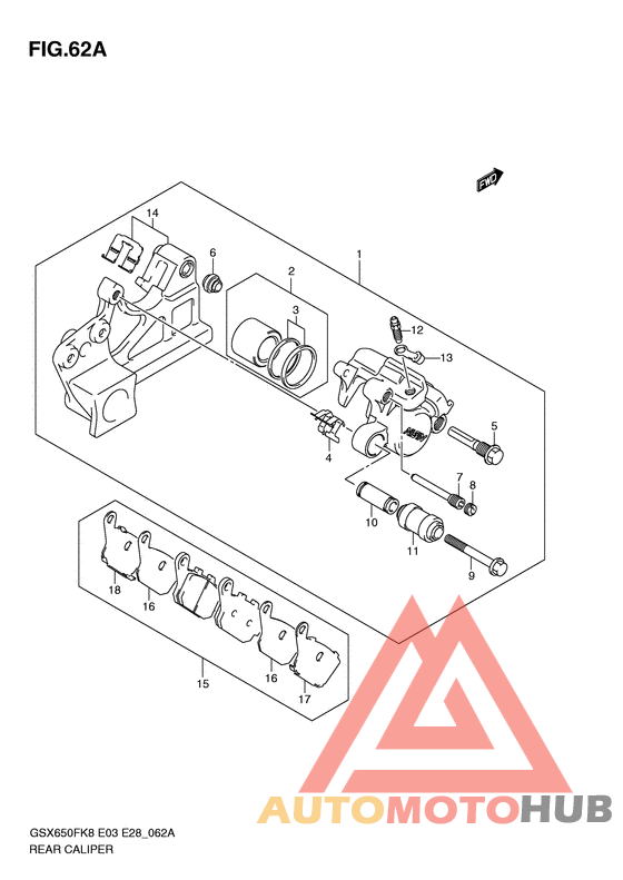 Задний суппорт