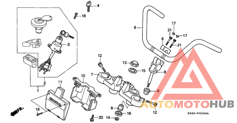 Handle pipe/top bridge