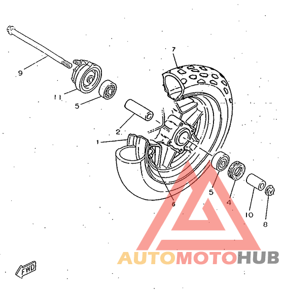 Переднее колесо