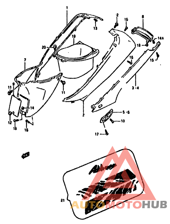 Обтекатель задний