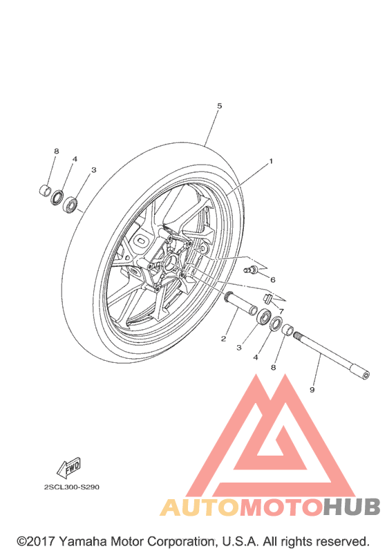 Переднее колесо