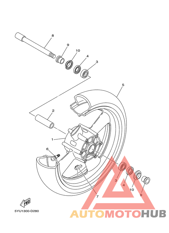 Переднее колесо