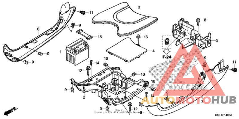 Floor step + battery