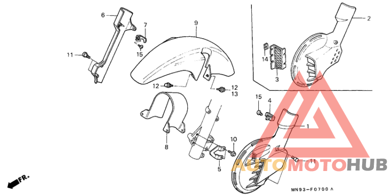 Front fender/ front disc cover