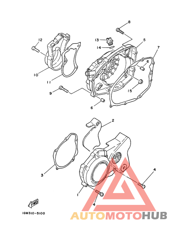 Crankcase cover ass`y  (v