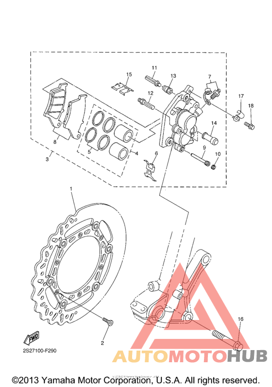 Передний суппорт