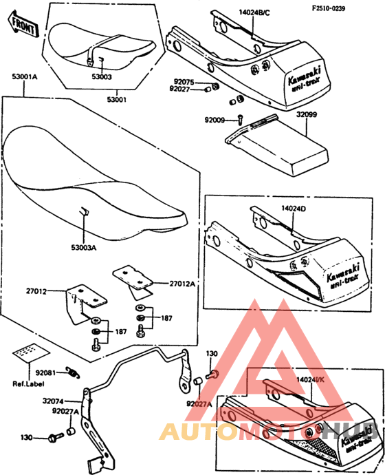 Seat(1/2)(zx550-a1/a2)