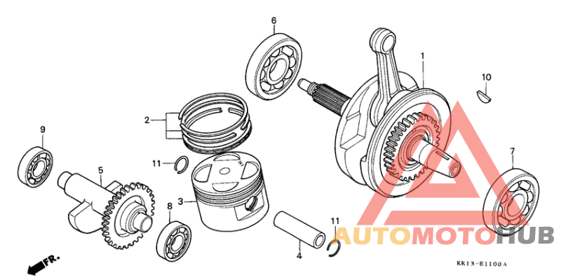 Crankshaft/piston