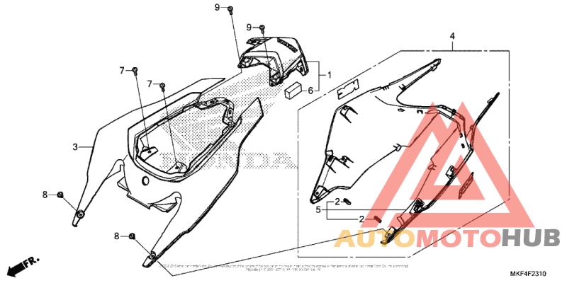 Задний обтекатель