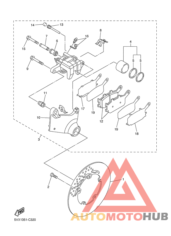 Задний суппорт