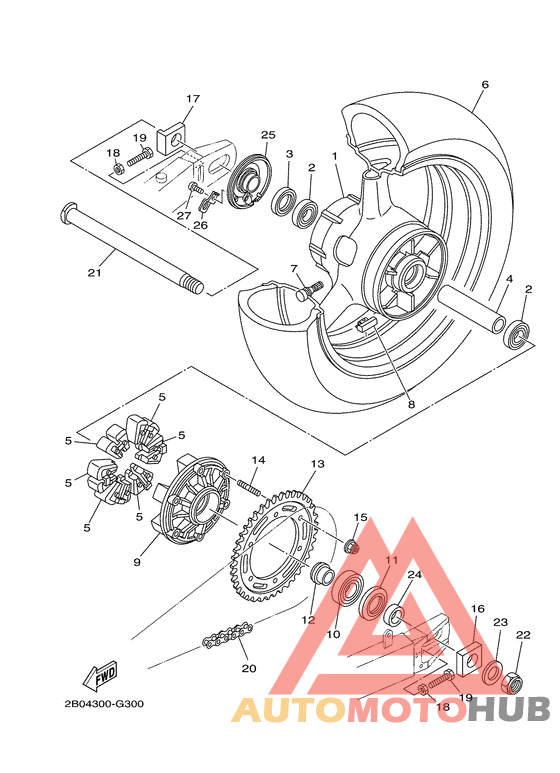 Переднее колесо
