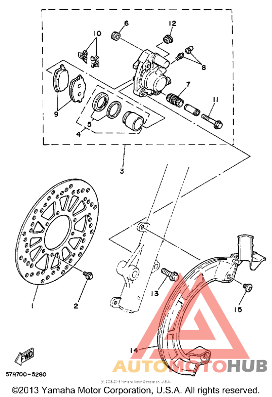Front brake - caliper