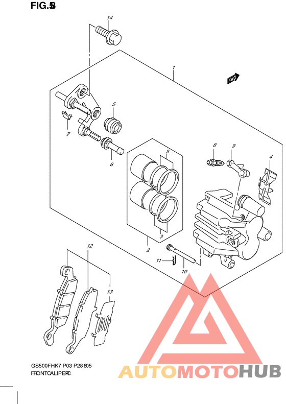 Передний суппорт
