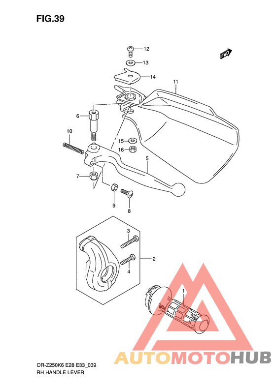Rh handle lever