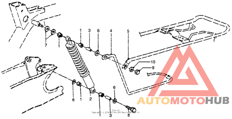 Rear shock absorber 83
