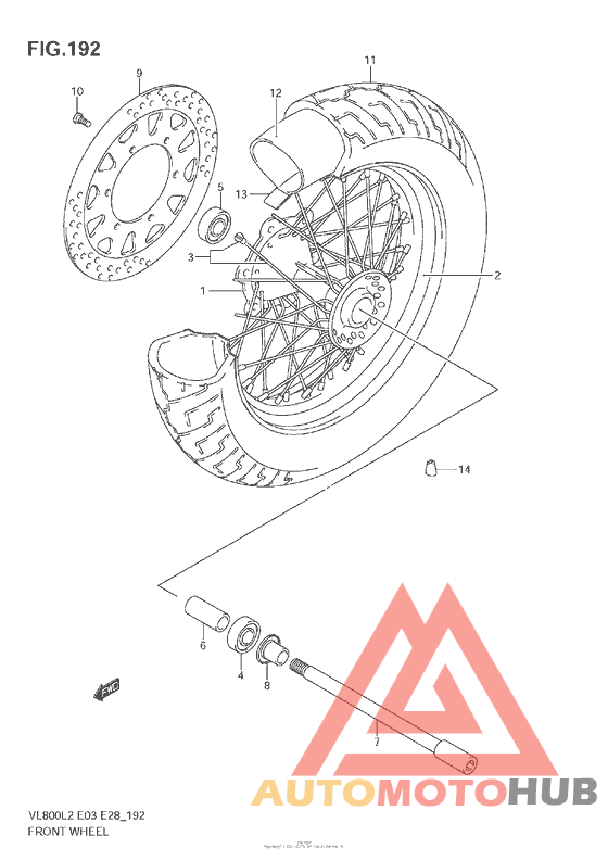 Front Wheel (Vl800  E28)