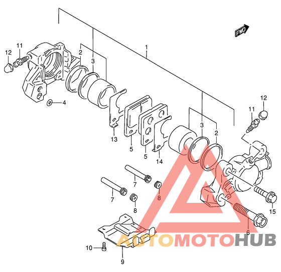 Задний суппорт