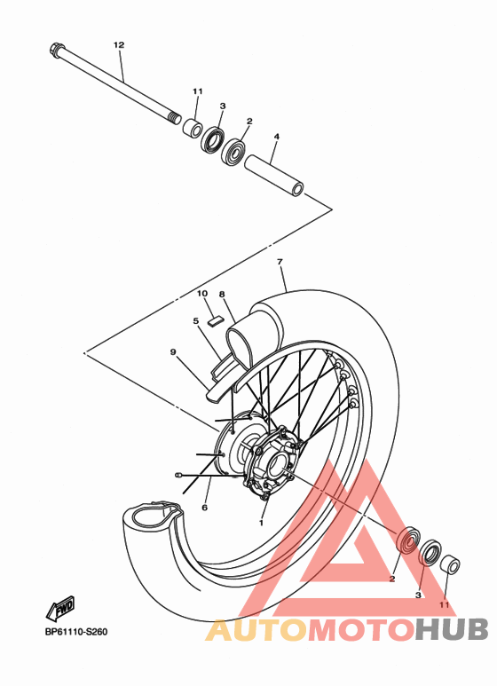 Переднее колесо