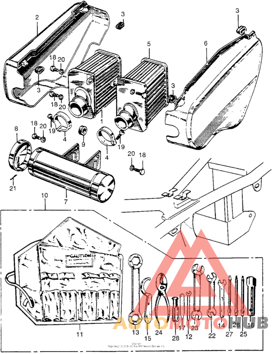 Cl175 air cleaner + tool