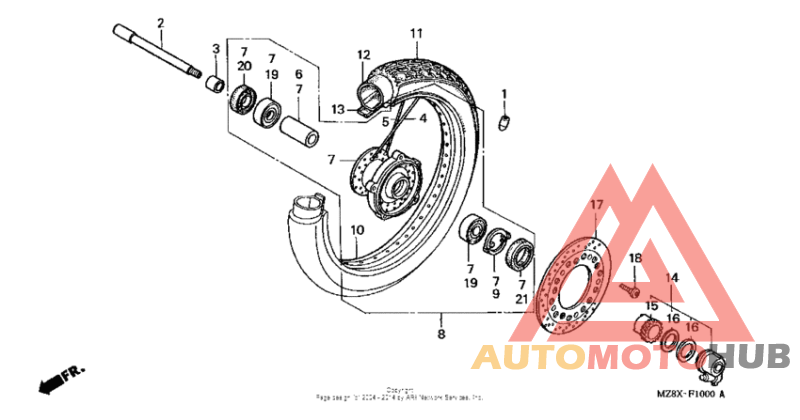 Переднее колесо