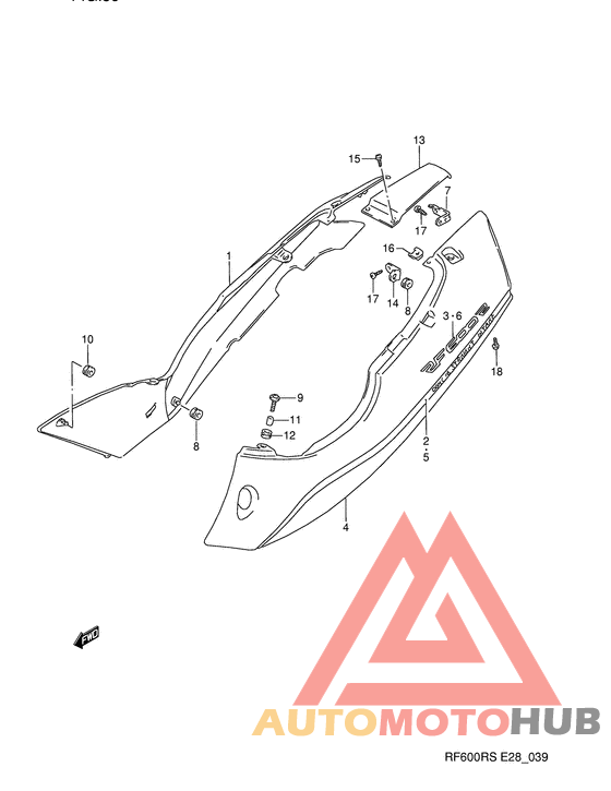 Обтекатель задний