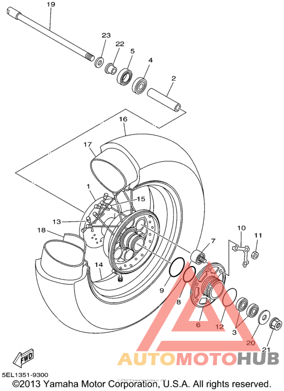 Переднее колесо
