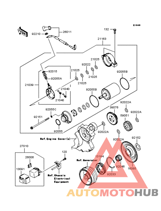Starter motor/starter clutch