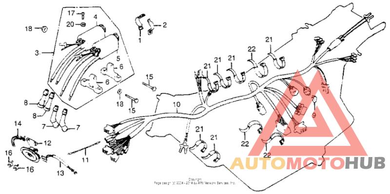 Wire harness + ignition coil