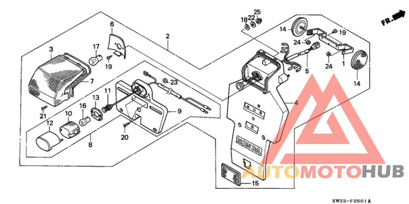 Taillight unit ass`y