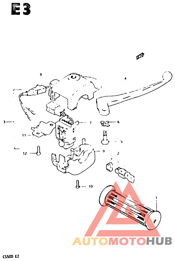Front brake lever - switch