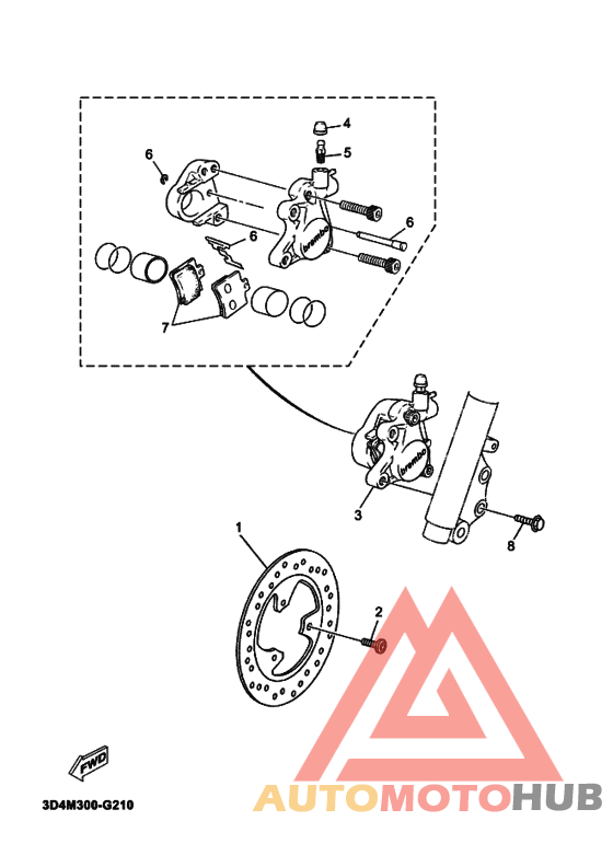 Передний суппорт