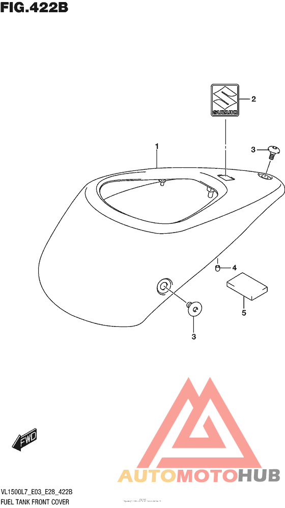 Fuel Tank Front Cover (Vl1500Bl7 E28)