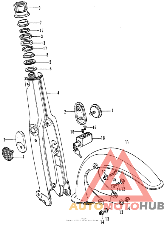 Front fork + front fender