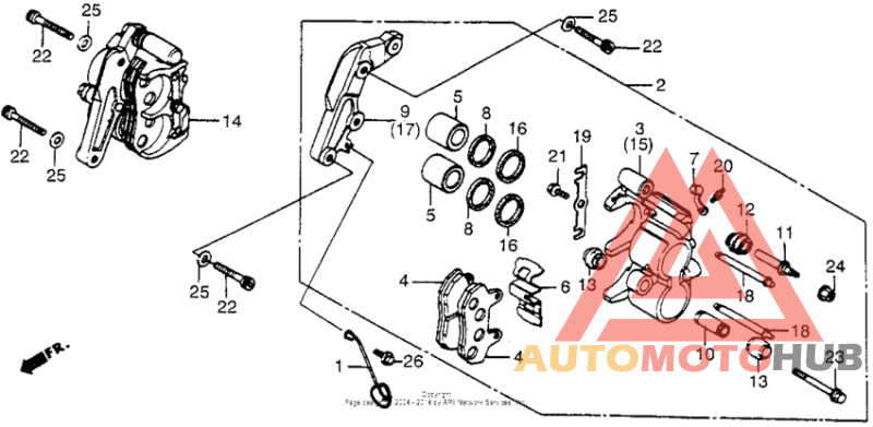 Передний суппорт
