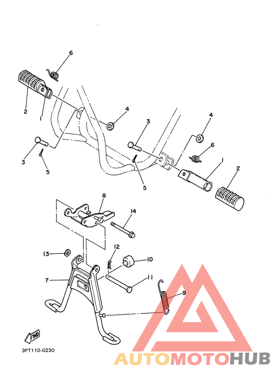 Stand. footrest