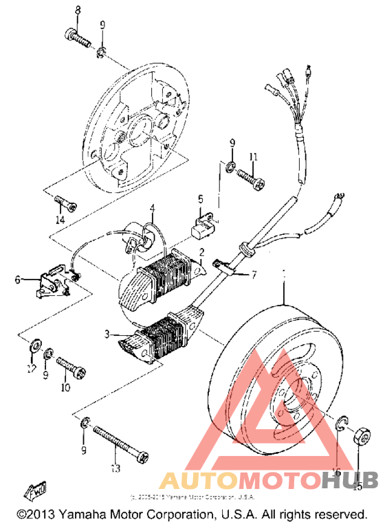 Flywheel magneto