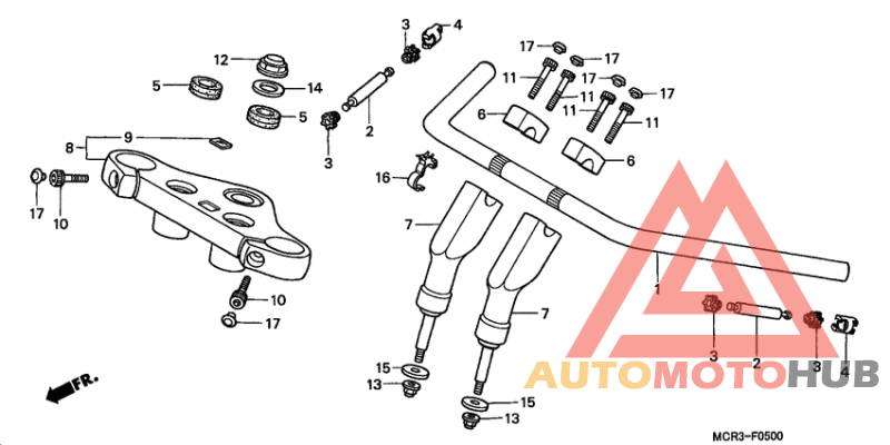 Handle pipe/top bridge
