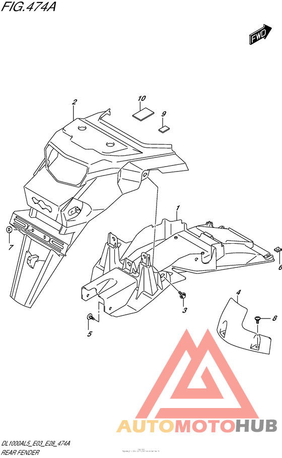 Задний бампер