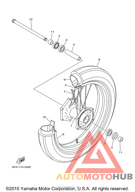 Переднее колесо