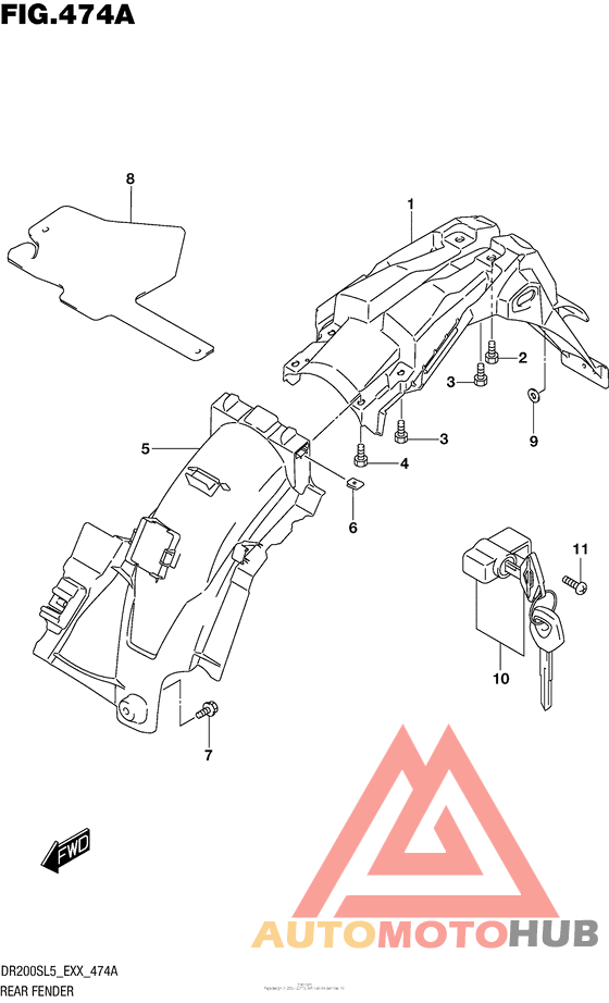 Задний бампер