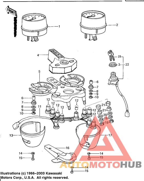 Meters/ignition switch